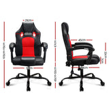 Artiss Red Massage Office Gaming Computer Chair