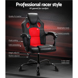 Artiss Red Massage Office Gaming Computer Chair