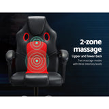 Artiss Red Massage Office Gaming Computer Chair