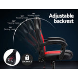 Artiss Red Massage Office Gaming Computer Chair