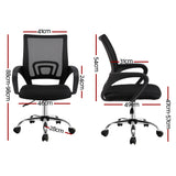 Artiss Executive Mid Back Black Office Chair