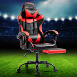 Artiss Office Chair Gaming Computer Executive Chairs Racing Seat Recliner Red